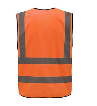 Direct reflective vest multi-pocket reflective vest can be printed riding reflective safety clothing traffic sanitation reflective vest