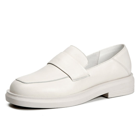Female British leather loafers