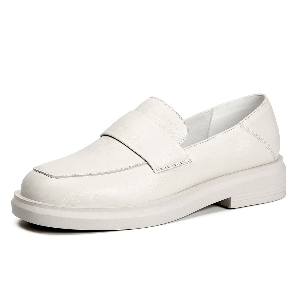 Female British leather loafers