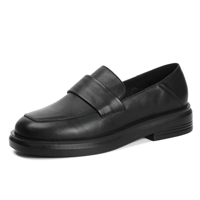 Female British leather loafers